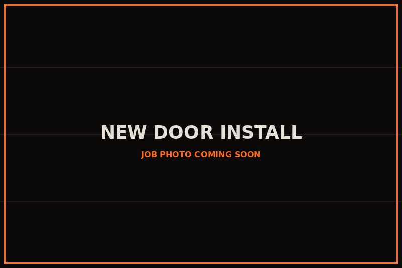 Photo coming soon: new insulated garage door